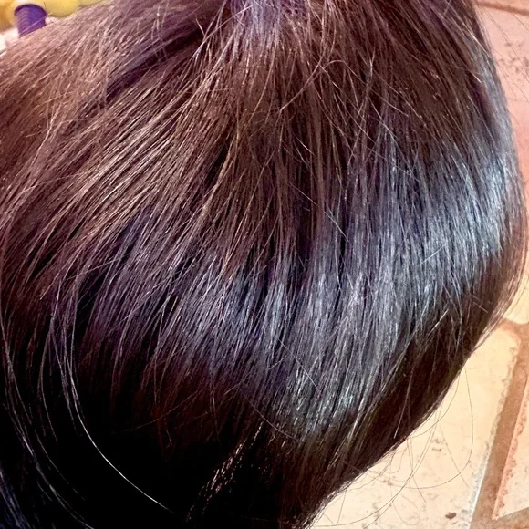 NIB Human Hair Topper with long Side Bangs - Picture 8 of 8